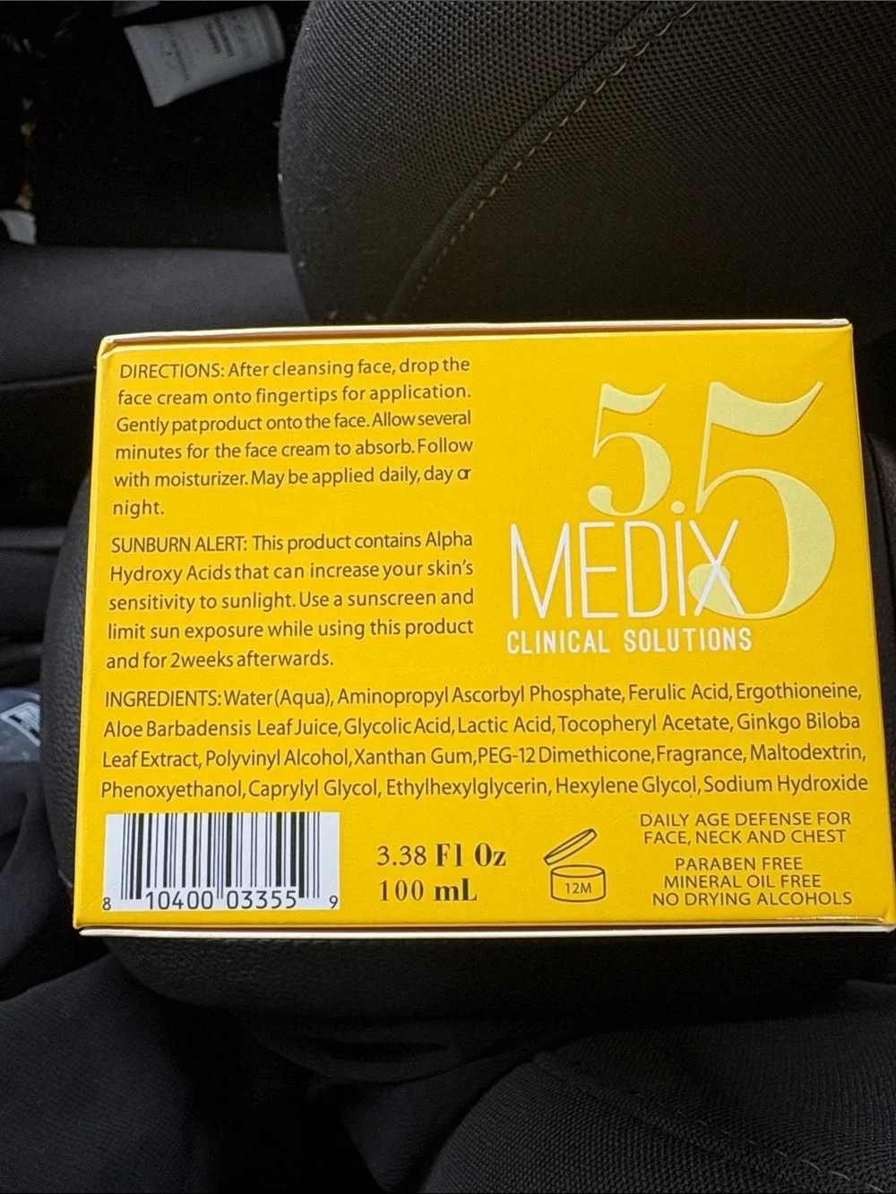 5.5 Vitamin C + Ferulic Acid Firming & Brightening Face Cream — Yellow
